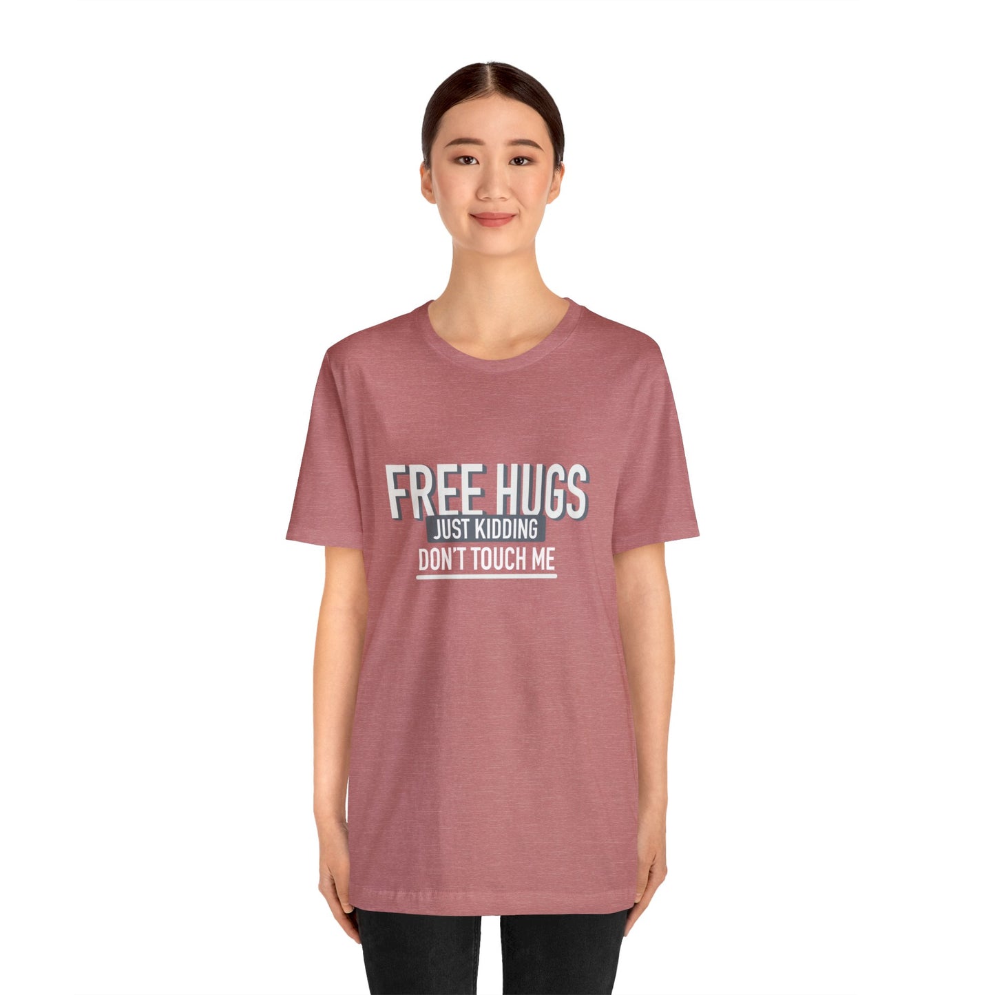 Free Hugs JK Don't Touch Me - Short Sleeve Tee B/W