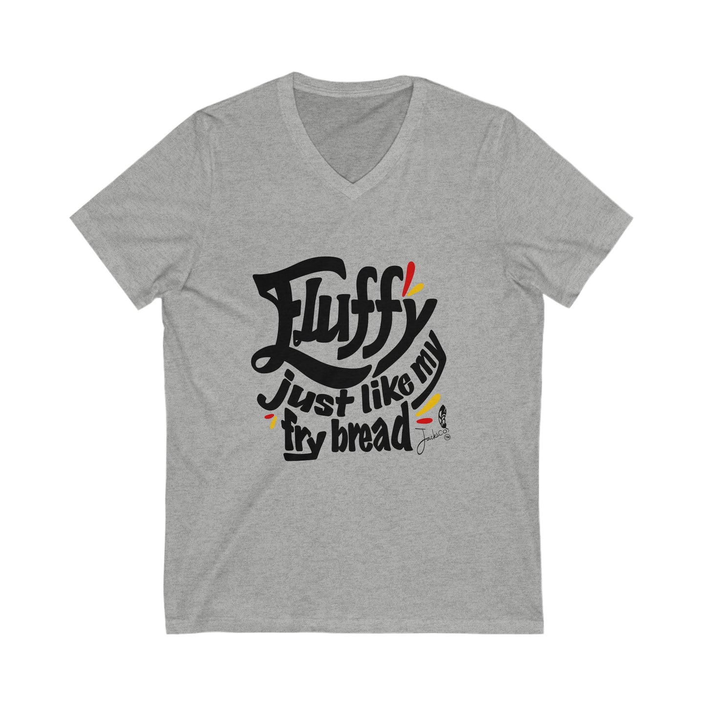 Fluffy Just Like My Fry Bread V-Neck Tee