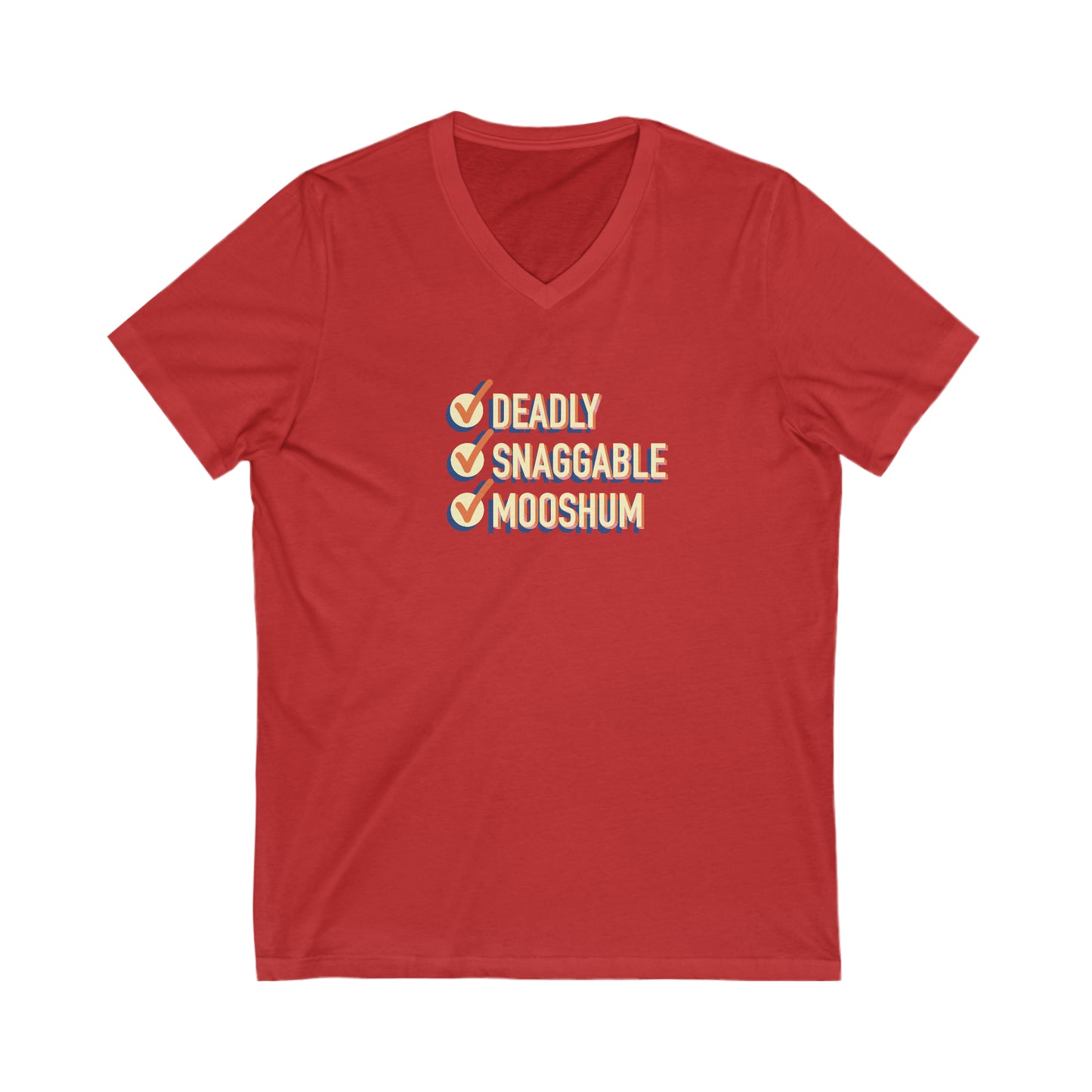 Deadly Snaggable Mooshum - V-Neck Tee