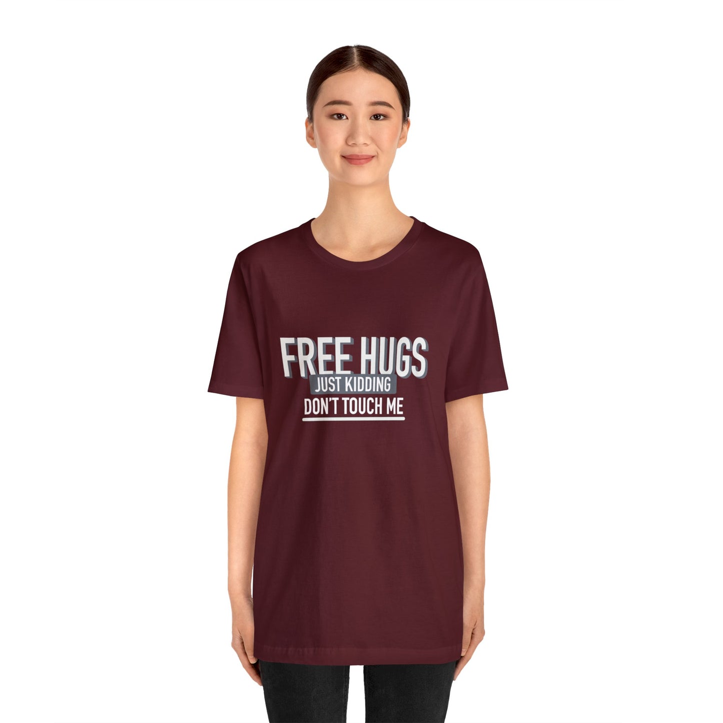 Free Hugs JK Don't Touch Me - Short Sleeve Tee B/W