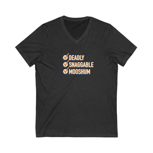 Deadly Snaggable Mooshum - V-Neck Tee