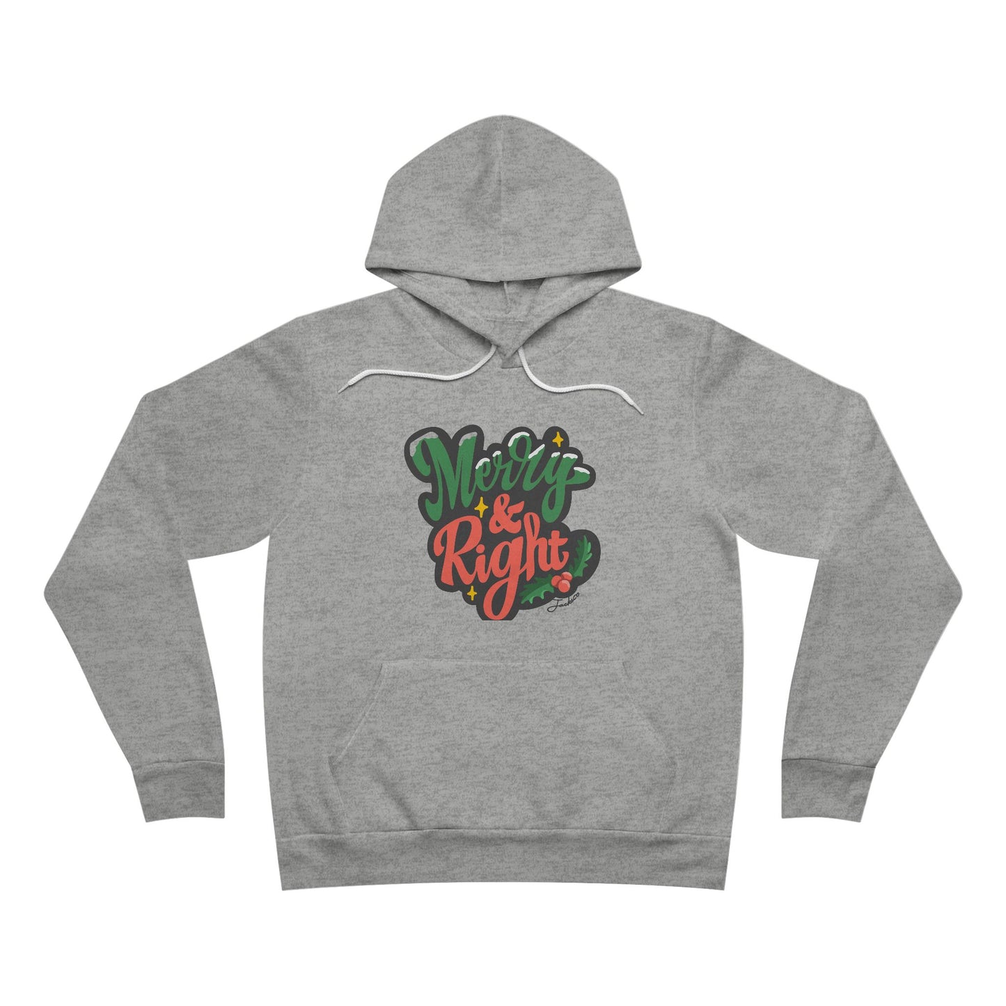 Merry & Right Unisex Hoodie - Cozy Holiday Sweatshirt for Festive Fun