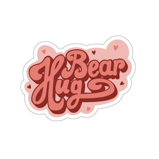 Bear Hug - Kiss-Cut Stickers