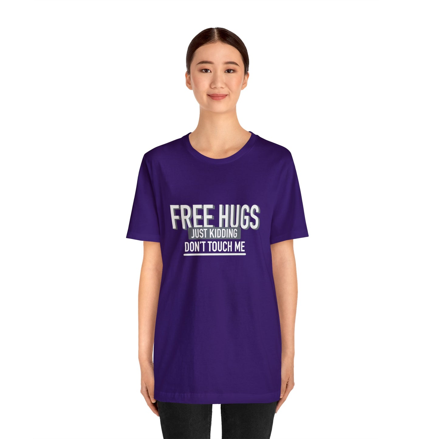 Free Hugs JK Don't Touch Me - Short Sleeve Tee B/W