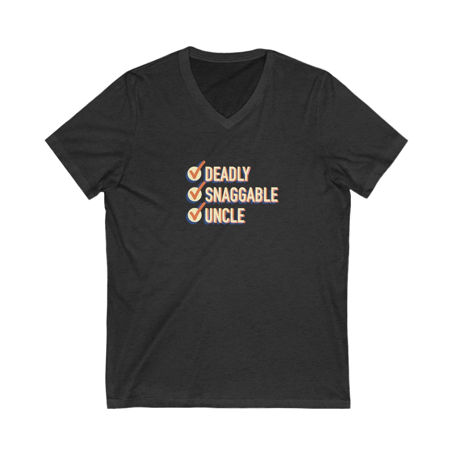 Deadly Snaggable Uncle - V-Neck Tee