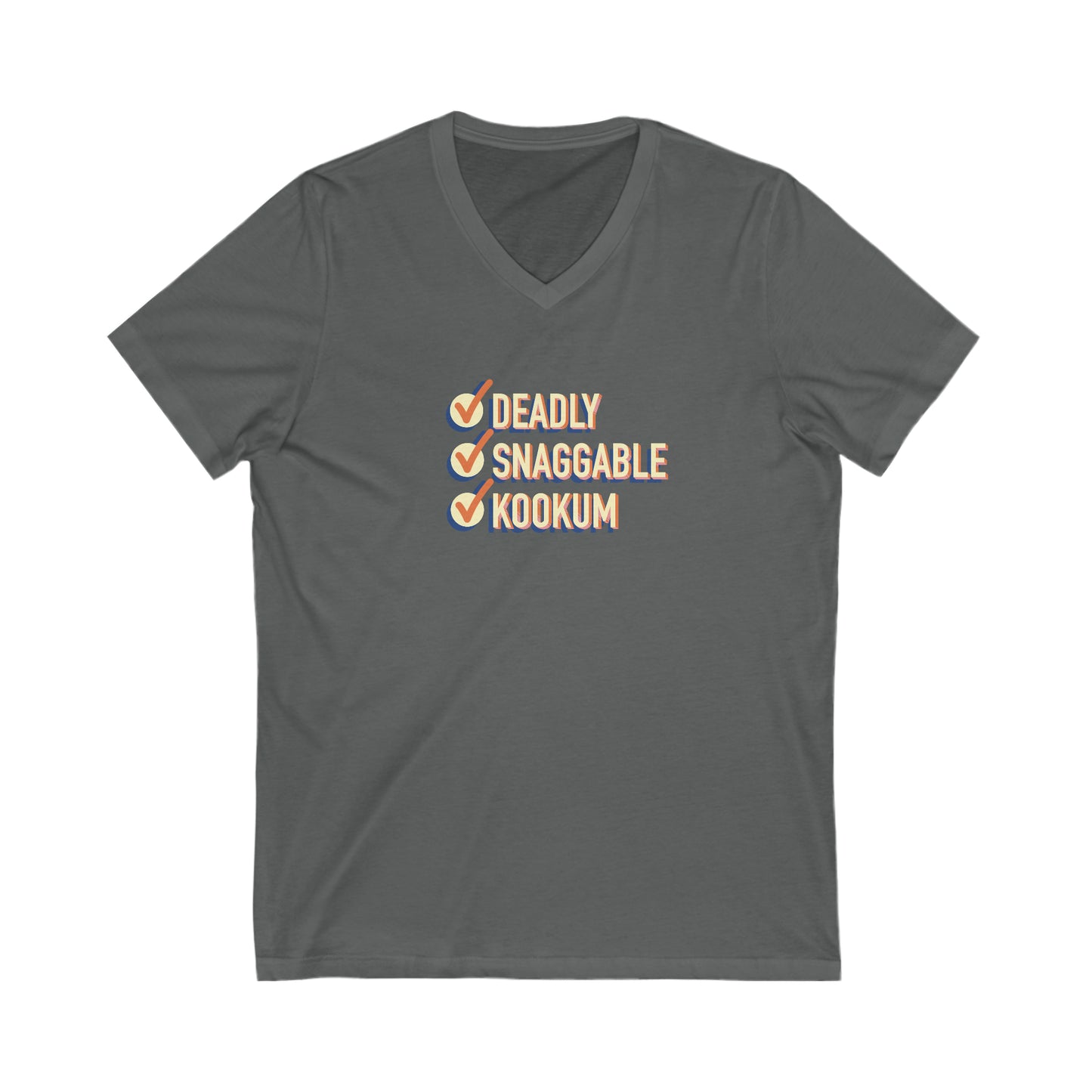 Deadly Snaggable Kookum - V-Neck Tee