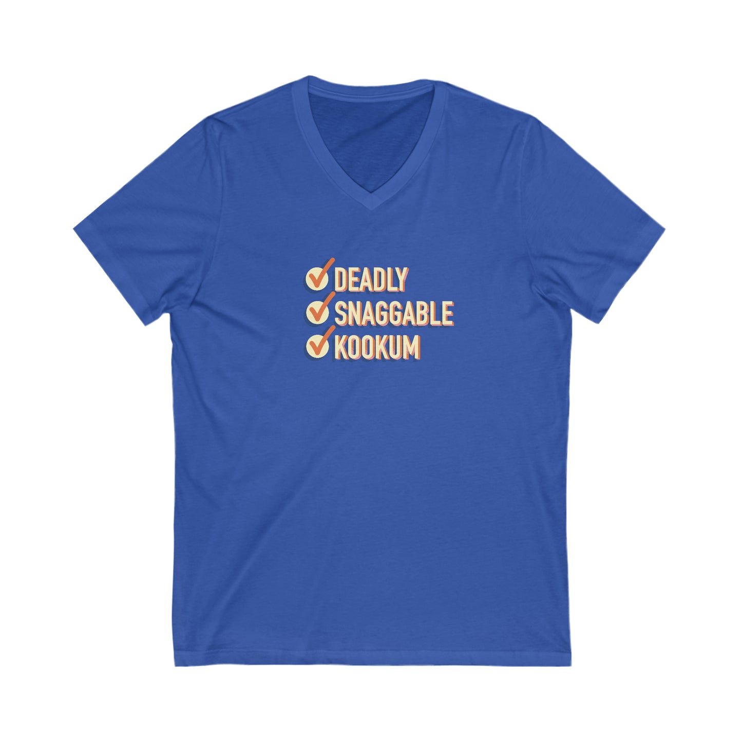 Deadly Snaggable Kookum - V-Neck Tee