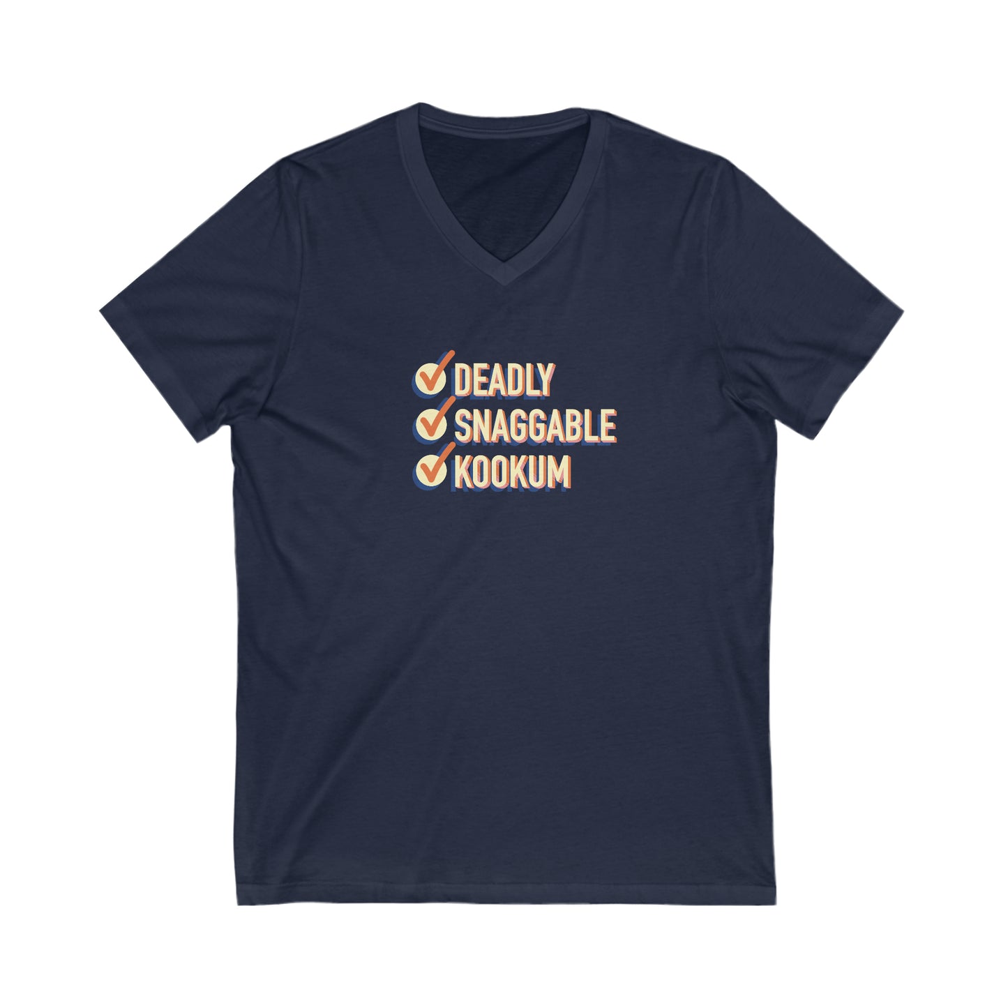 Deadly Snaggable Kookum - V-Neck Tee