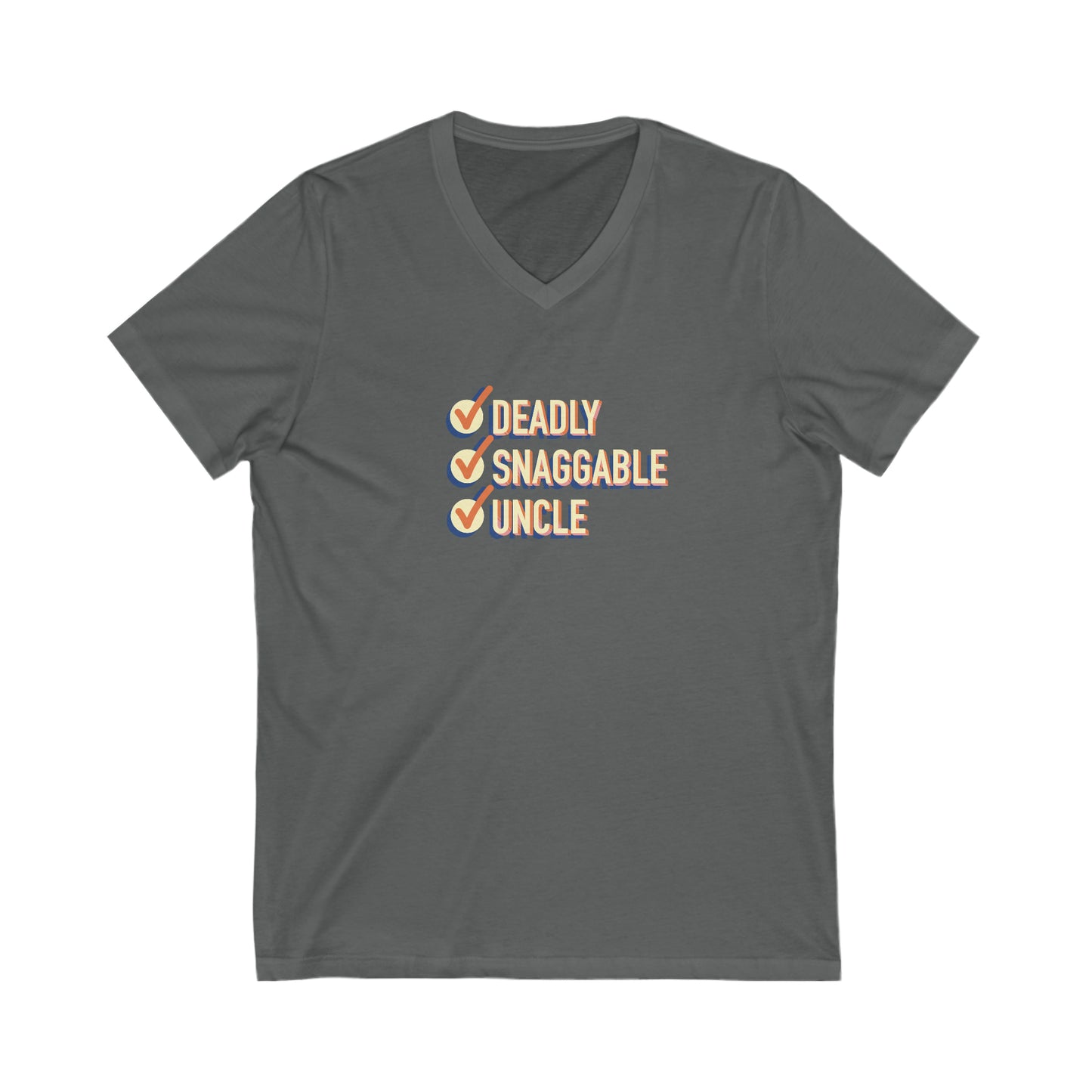 Deadly Snaggable Uncle - V-Neck Tee