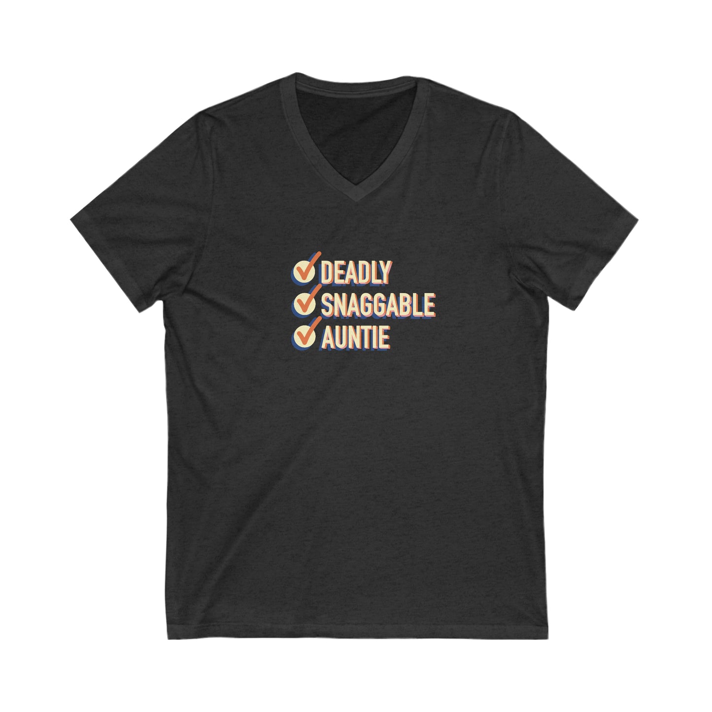 Deadly Snaggable Antie - V-Neck Tee